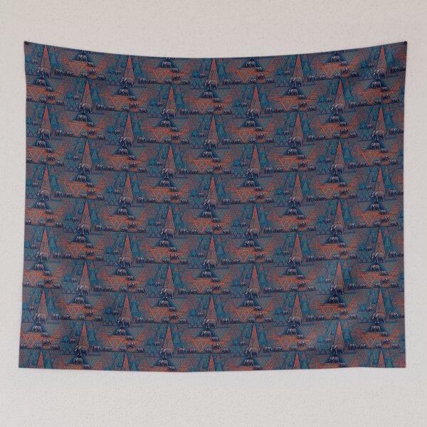 Item preview, Traditional Indian Elephant Tapestry Pattern designed and sold by AmDecor.
