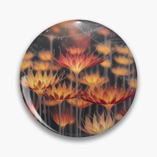 Item preview, Golden Bioluminescent Flowers - Nature's Living Light designed and sold by NatArtSA.