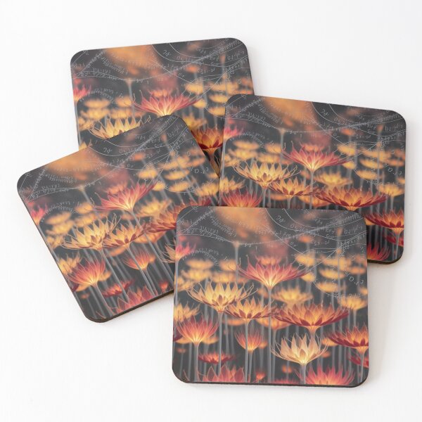 Item preview, Golden Bioluminescent Flowers - Nature's Living Light designed and sold by NatArtSA.