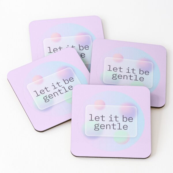 Item preview, Let It Be Gentle – Inspirational Self Love Spiritual Design designed and sold by CosmicQuietStudio.