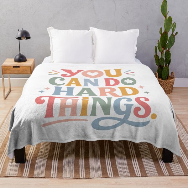 Item preview,  You Can Do Hard Things Retro Groovy Typography designed and sold by Gnomes-design.