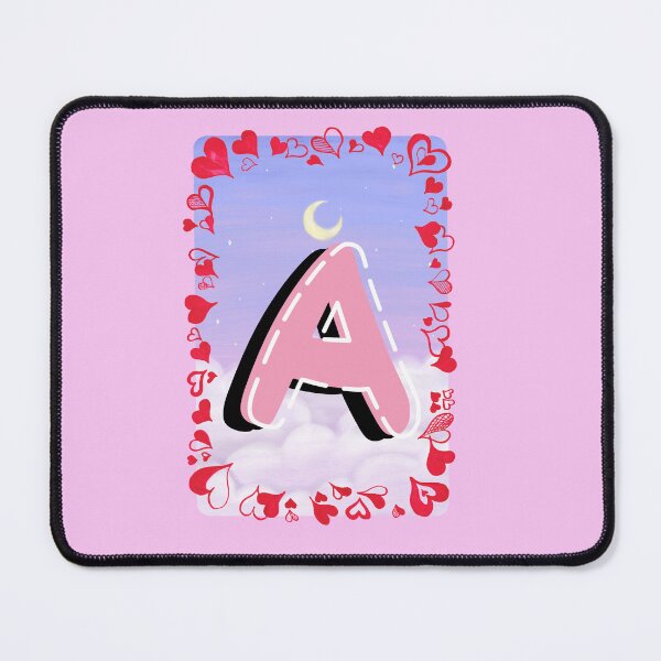 Item preview, Cute Letter A Monogram Aesthetic Heart Design designed and sold by Palette _Vibes.