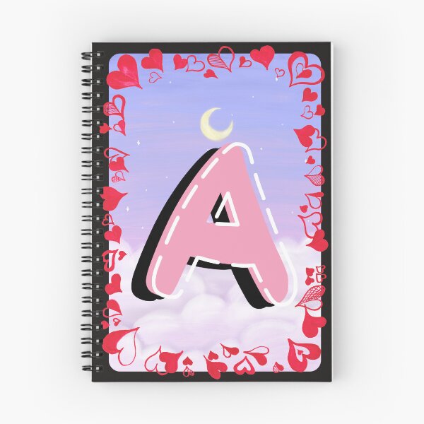 Item preview, Cute Letter A Monogram Aesthetic Heart Design designed and sold by Palette _Vibes.