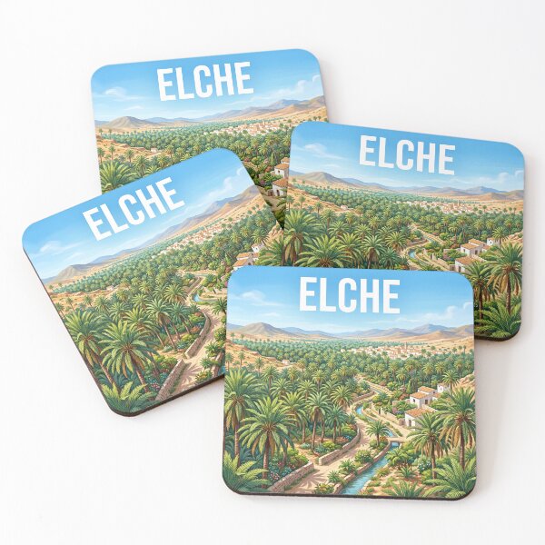 Item preview, Elche Spain Palm Grove Poster - Tropical Oasis Travel Art designed and sold by ryanguas.