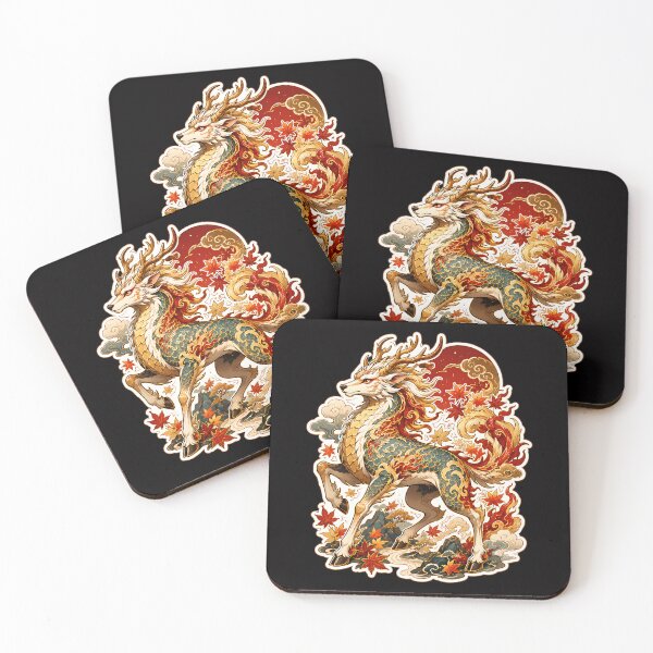 Item preview, Celestial Kirin Japanese Mythology Design designed and sold by CoolCrazyQuirky.
