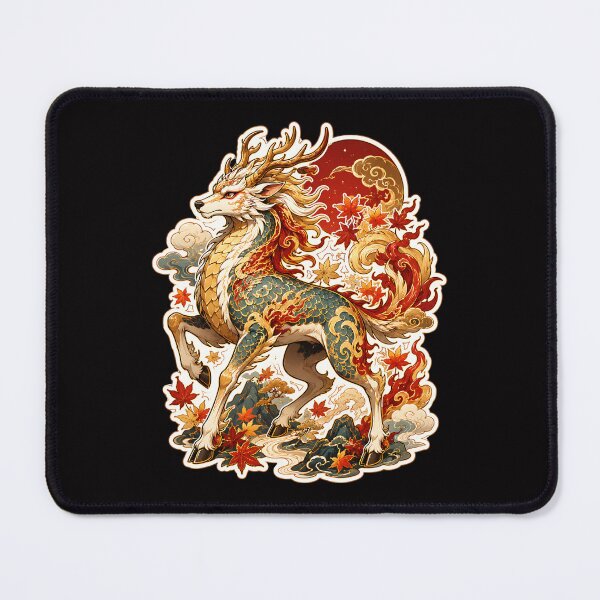 Item preview, Celestial Kirin Japanese Mythology Design designed and sold by CoolCrazyQuirky.