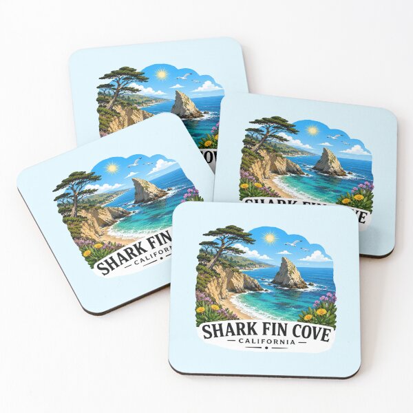 Item preview, Shark Fin Cove, California - Coastal Cliffs designed and sold by Myra365Art.