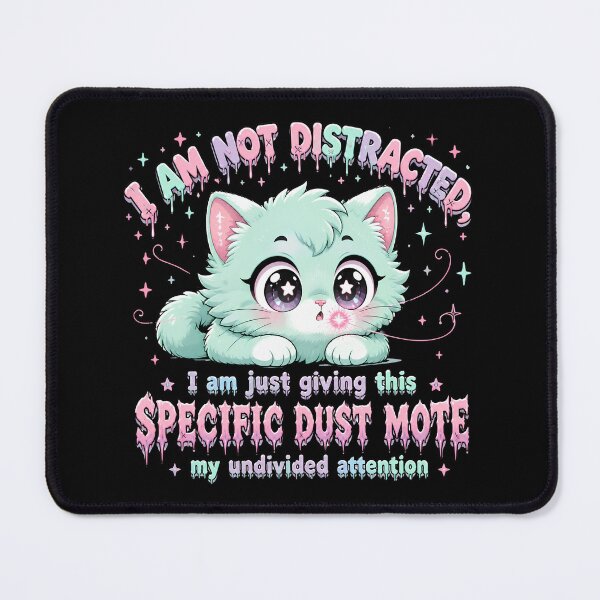 Item preview, Not Distracted Specific Dust Mote Cute Creepy Kawaii Pastel Goth designed and sold by DarklyOK.