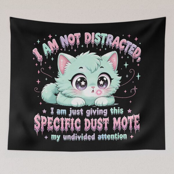 Item preview, Not Distracted Specific Dust Mote Cute Creepy Kawaii Pastel Goth designed and sold by DarklyOK.