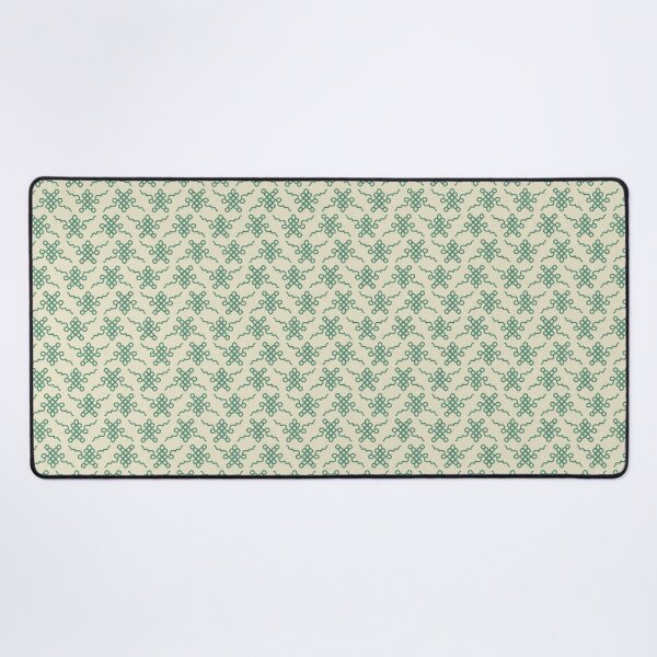 Item preview, Sage Green Tibetan Endless Knot Pattern designed and sold by ccitypictures.