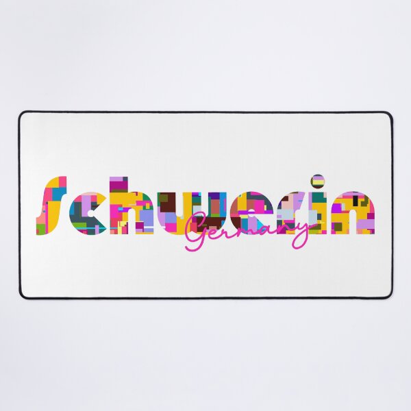 Item preview, Schwerin, Germany, Vibrant Abstract City Typography Art designed and sold by Wanderful-roads.