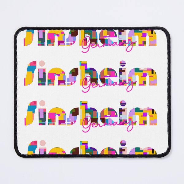 Item preview, Sinsheim, Germany, Vibrant Abstract City Typography Art designed and sold by Wanderful-roads.
