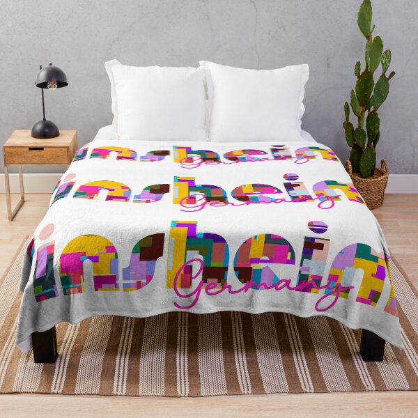 Item preview, Sinsheim, Germany, Vibrant Abstract City Typography Art designed and sold by Wanderful-roads.