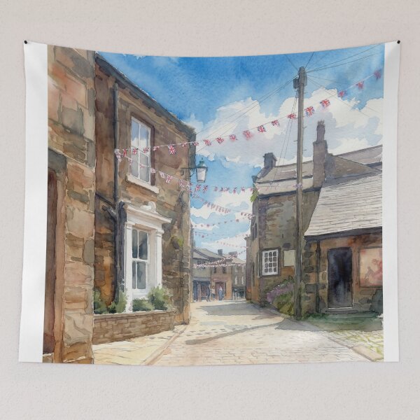 Item preview, A Stroll Through Haworth Watercolour Style designed and sold by InkAndLatitude.