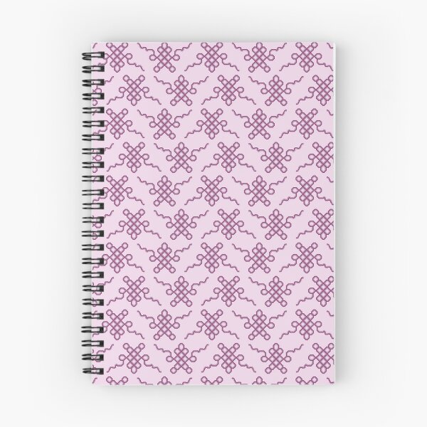 Item preview, Plum and Blush Tibetan Endless Knot Pattern designed and sold by ccitypictures.