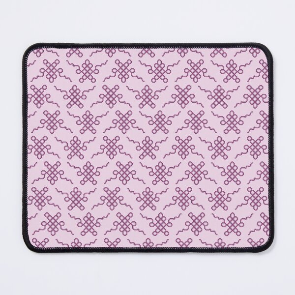 Item preview, Plum and Blush Tibetan Endless Knot Pattern designed and sold by ccitypictures.