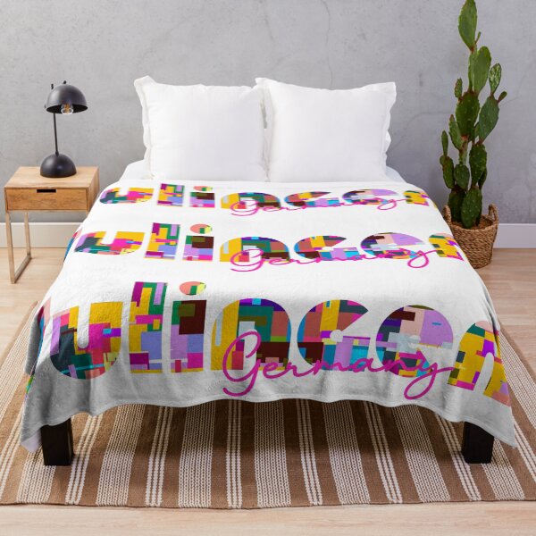 Item preview, Sulingen, Germany, Vibrant Abstract City Typography Art designed and sold by Wanderful-roads.