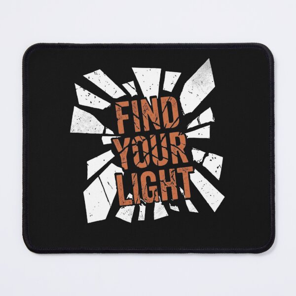 Item preview, Find Your Light Shattered Glass Text designed and sold by GiggleInkTees.