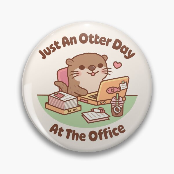 Item preview, Cute Hardworking Otter Just An Otter Day at the Office designed and sold by rustydoodle.