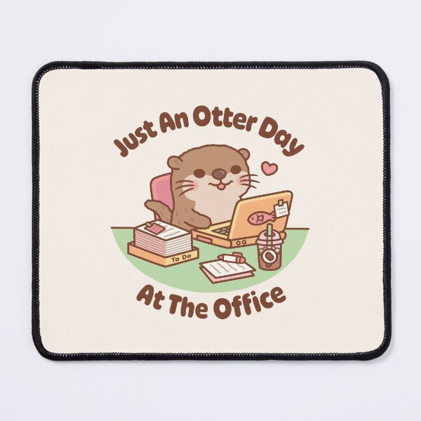 Item preview, Cute Hardworking Otter Just An Otter Day at the Office designed and sold by rustydoodle.