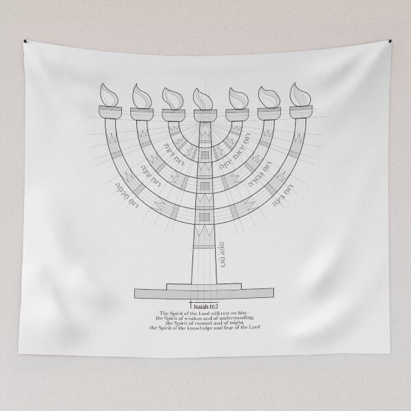 Item preview, Spiritual Menorah | Seven Spirits of God - Isaiah 11:2 designed and sold by shekinah.hong.