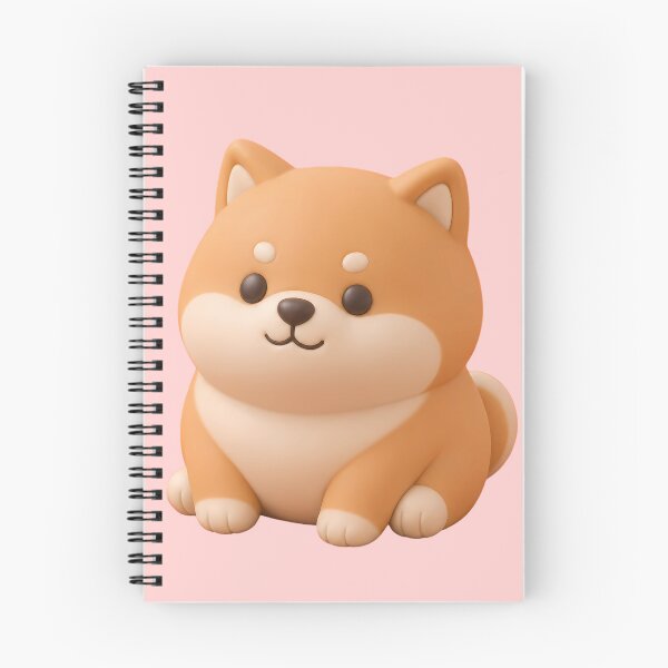 Item preview, Cute Shiba Inu Dog Chibi 3D Matte designed and sold by ArtdesignsA.