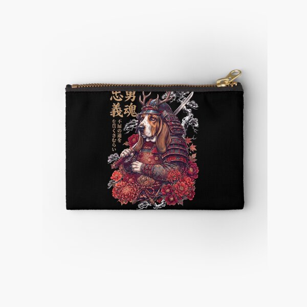 Item preview, Japanese Basset Hound Art Samurai Aesthetic Dog Owner designed and sold by DoodleTortle.