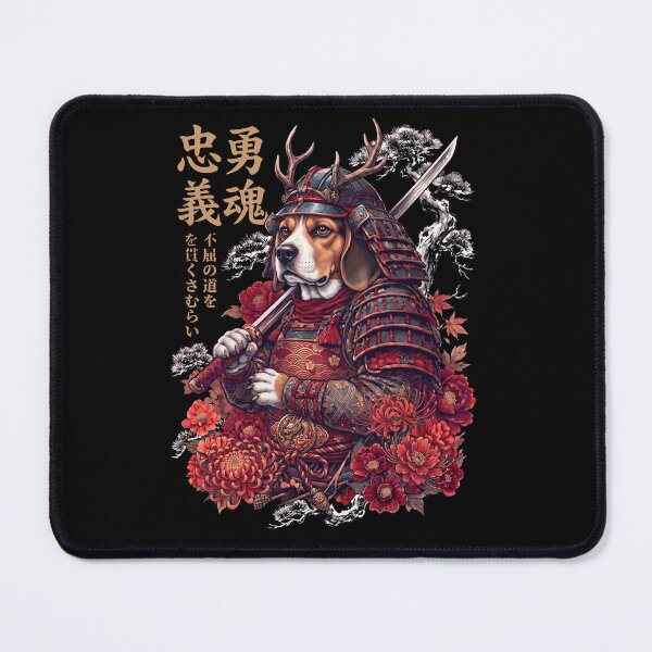 Item preview, Japanese Beagle Art Samurai Aesthetic Dog Owner designed and sold by DoodleTortle.
