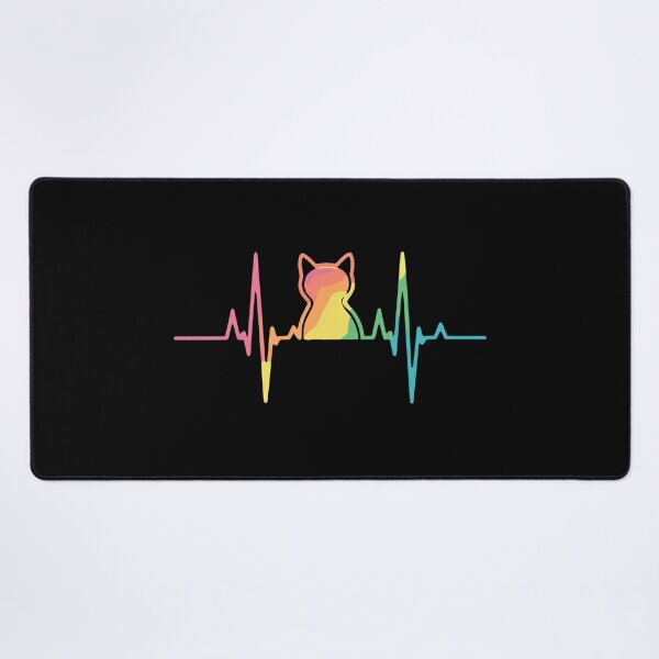 Item preview, Cat Heartbeat Rainbow Pulse Pride Tee designed and sold by StranHabesre51.