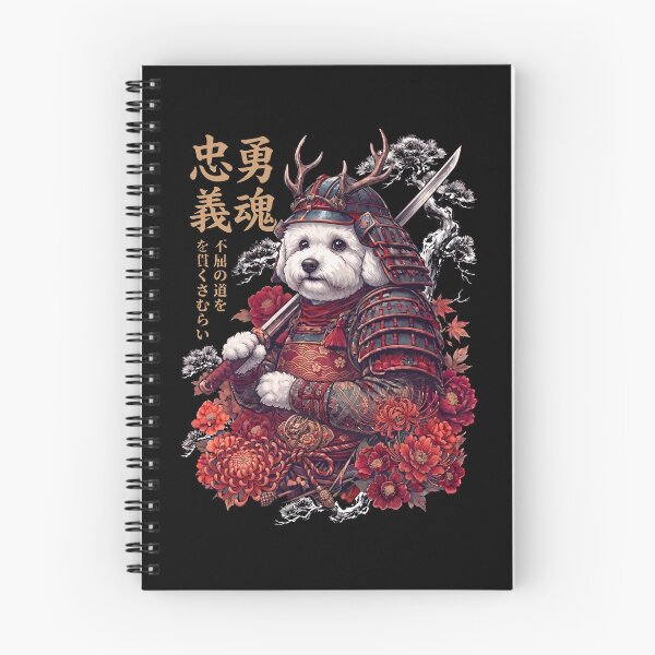 Item preview, Japanese Bichon Frise Art Samurai Aesthetic Dog Owner designed and sold by DoodleTortle.