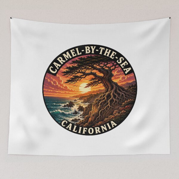 Item preview, Carmel-by-the-Sea California: Coastal Lone Cypress  designed and sold by CircinusStore.