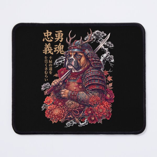 Item preview, Japanese Boxer Dog Art Samurai Aesthetic Dog Owner designed and sold by DoodleTortle.