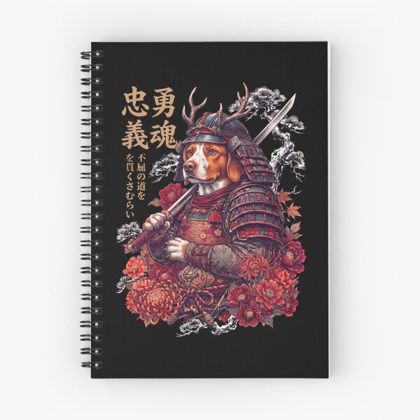 Item preview, Japanese Brittany Art Samurai Aesthetic Dog Owner designed and sold by DoodleTortle.
