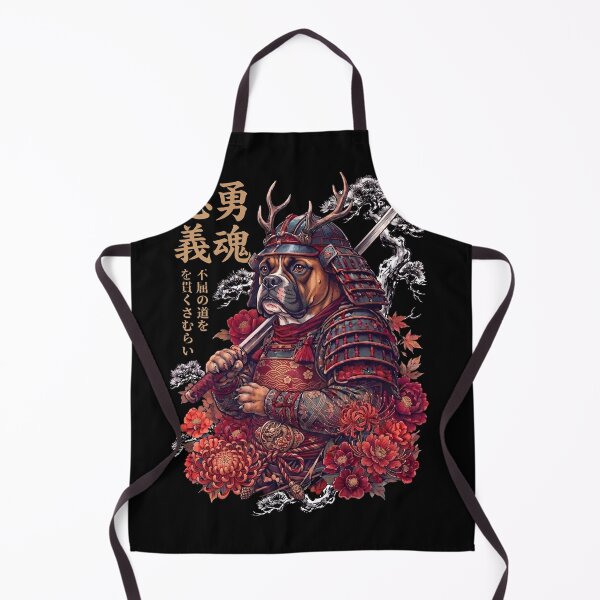 Item preview, Japanese Boxer Dog Art Samurai Aesthetic Dog Owner designed and sold by DoodleTortle.