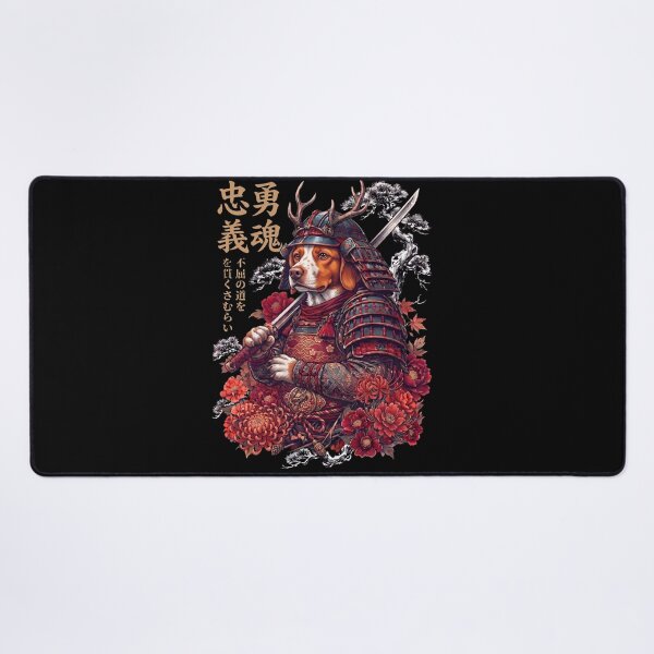 Item preview, Japanese Brittany Art Samurai Aesthetic Dog Owner designed and sold by DoodleTortle.