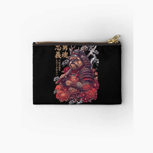 Item preview, Japanese Brussels Griffon Art Samurai Aesthetic Dog Owner designed and sold by DoodleTortle.