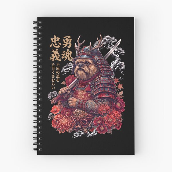 Item preview, Japanese Brussels Griffon Art Samurai Aesthetic Dog Owner designed and sold by DoodleTortle.