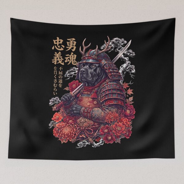 Item preview, Japanese Cane Corso Art Samurai Aesthetic Dog Owner designed and sold by DoodleTortle.