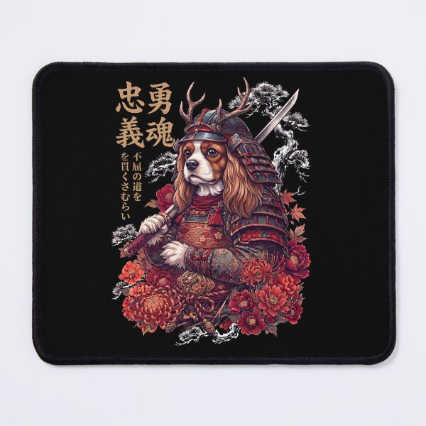 Item preview, Japanese Cavalier King Charles Spaniel Art Samurai Aesthetic Dog Owner designed and sold by DoodleTortle.