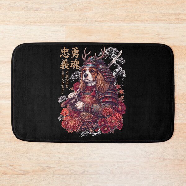 Item preview, Japanese Cavalier King Charles Spaniel Art Samurai Aesthetic Dog Owner designed and sold by DoodleTortle.