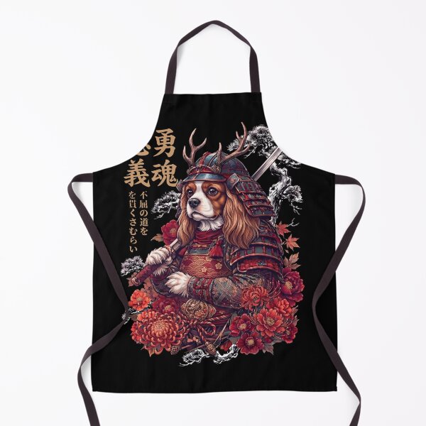 Item preview, Japanese Cavalier King Charles Spaniel Art Samurai Aesthetic Dog Owner designed and sold by DoodleTortle.
