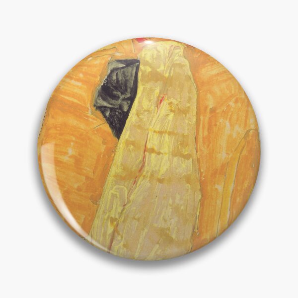 Item preview, Egon Schiele - Gerti in front of ochre-colored drapery designed and sold by Erlin Rudho.