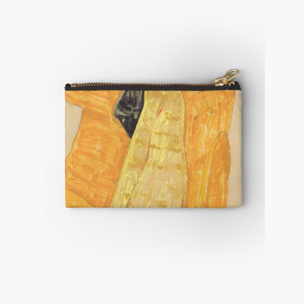 Item preview, Egon Schiele - Gerti in front of ochre-colored drapery designed and sold by Erlin Rudho.