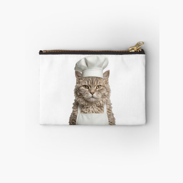 Item preview, Funny Selkirk Rex Cat Chef Realistic Animal Cooking Humor Art designed and sold by LazyOwlStore.