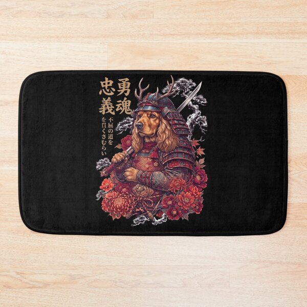 Item preview, Japanese Cocker Spaniel Art Samurai Aesthetic Dog Owner designed and sold by DoodleTortle.