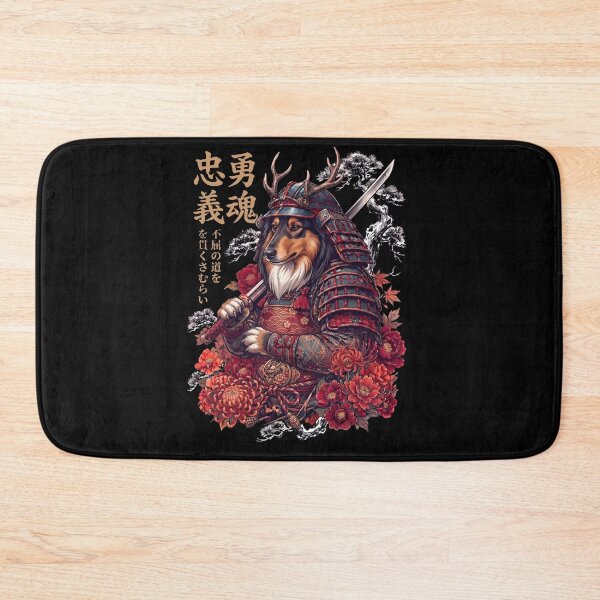 Item preview, Japanese Collie Art Samurai Aesthetic Dog Owner designed and sold by DoodleTortle.