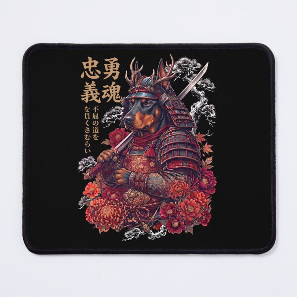 Item preview, Japanese Doberman Pinscher Art Samurai Aesthetic Dog Owner designed and sold by DoodleTortle.