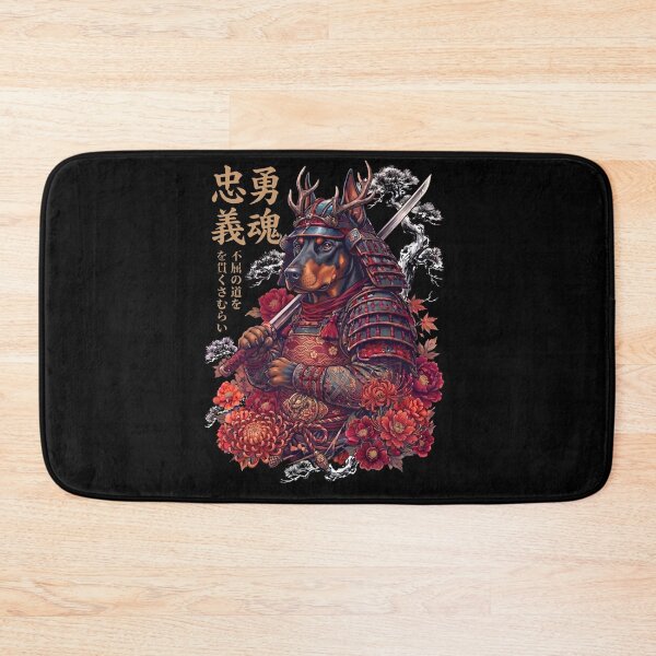 Item preview, Japanese Doberman Pinscher Art Samurai Aesthetic Dog Owner designed and sold by DoodleTortle.