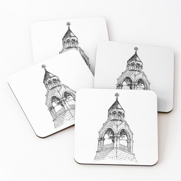 Item preview, Church bell tower line art sketch  designed and sold by midsketcher.