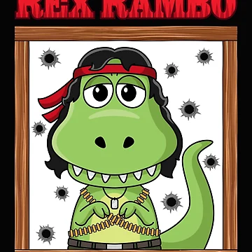 Artwork thumbnail, Rex Rambo by TeeCodes